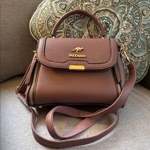 Bailidaishu Top Handle Crossbody Dusty Rose handbag